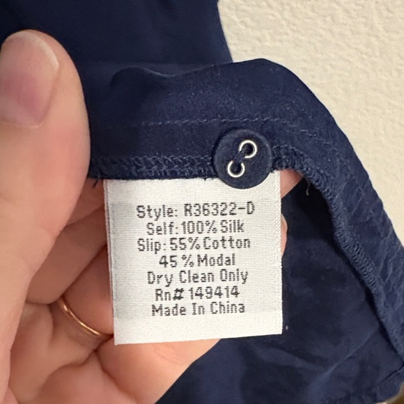 JOHNNY WAS Tiered Wanderer Dress Long Sleeve button up 100% silk XXL - Picture 6 of 8